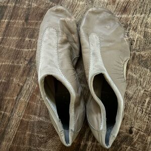 Beige Leather jazz Shoes